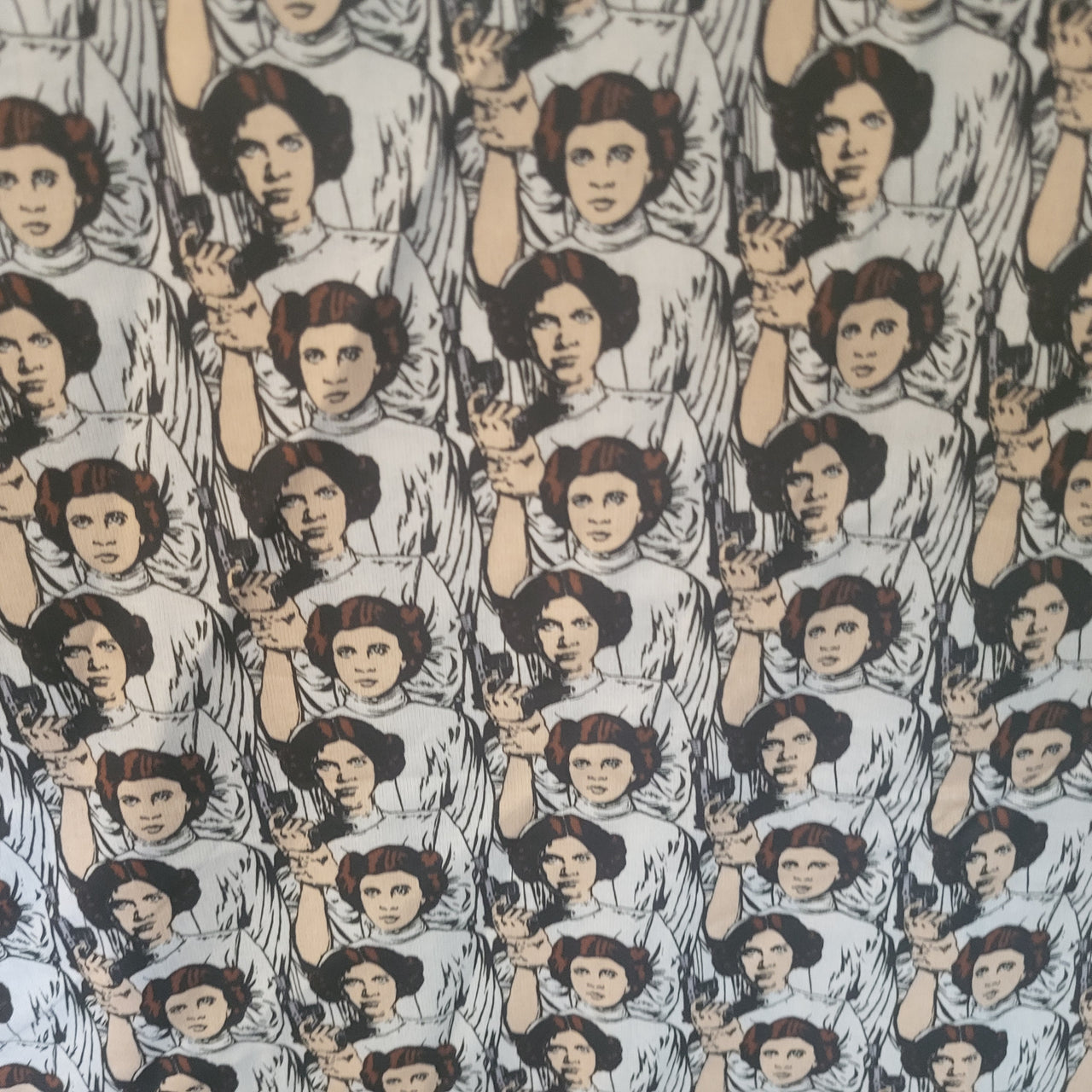 Star Wars Princess Leia cotton quilting fabric by half yd x 44" w Lucasfilm oop