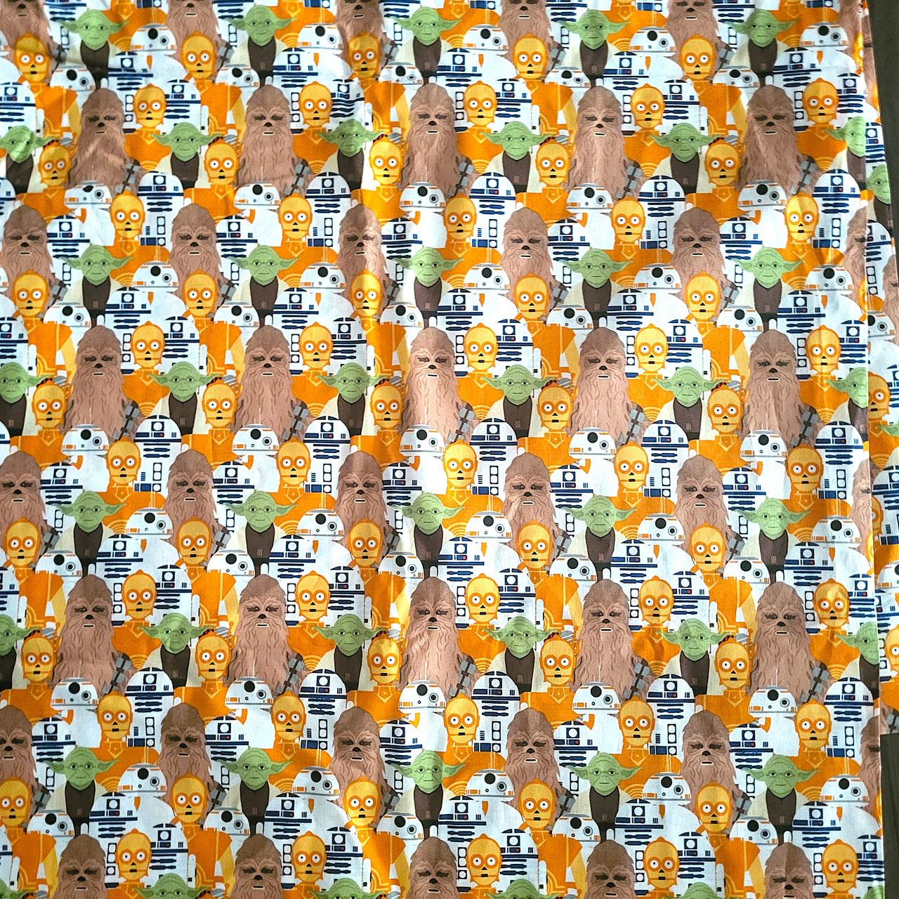 Star Wars Chewie Yoda Droids cotton sewing quilt fabric bhy x 45" w characters