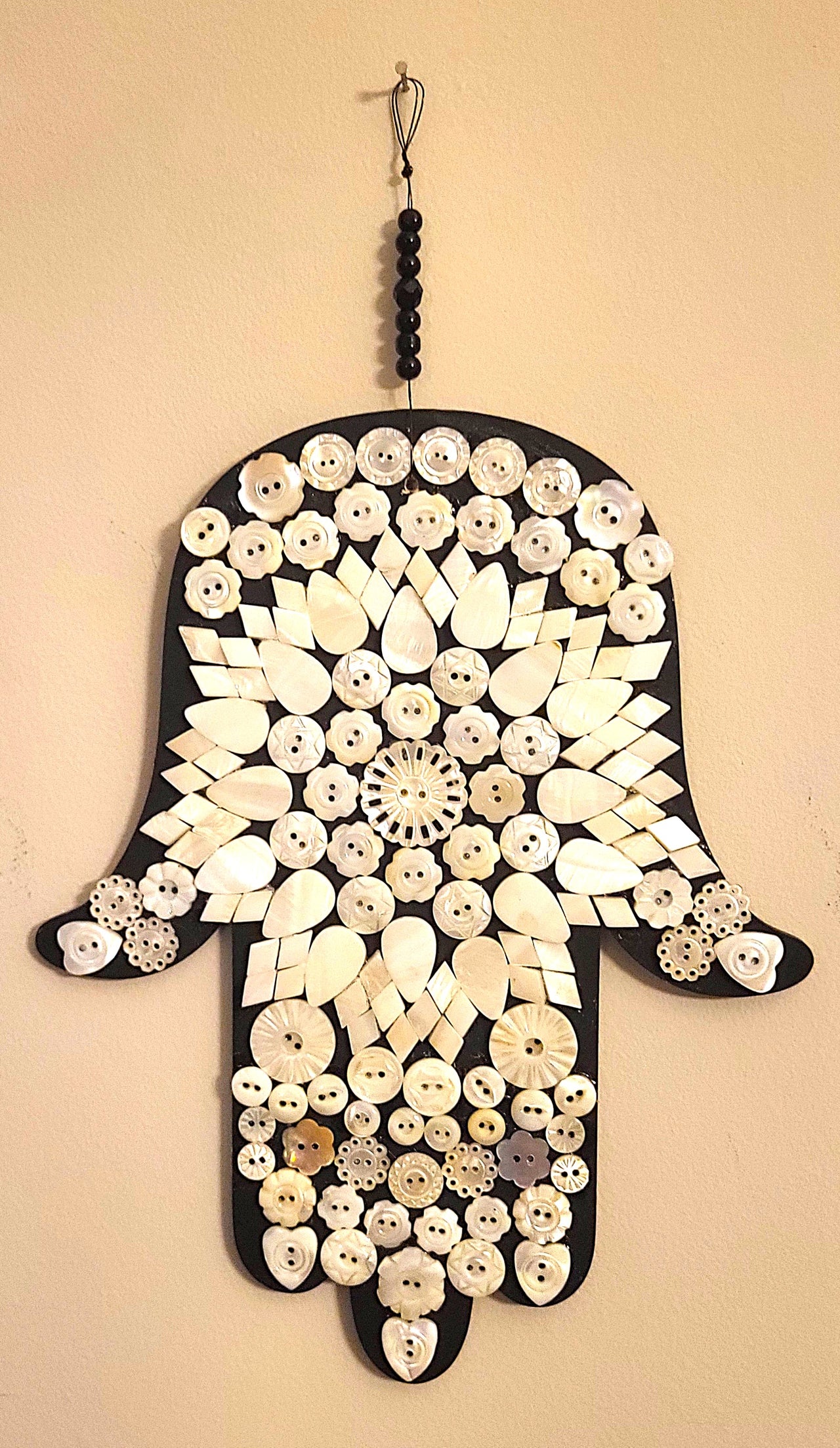 Mother of Pearl Hand of G-d Mosaic
