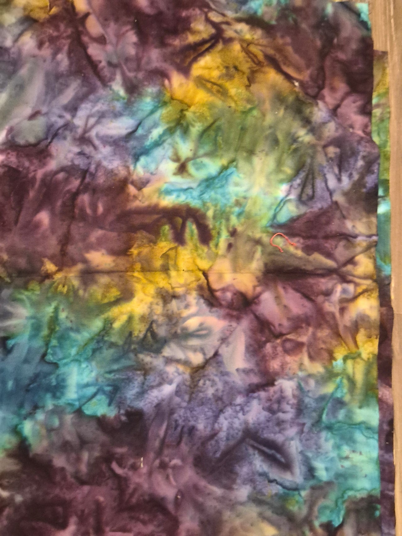 Batik hand-dyed multicolor cotton sew quilt fabric bhy x 44" stunning