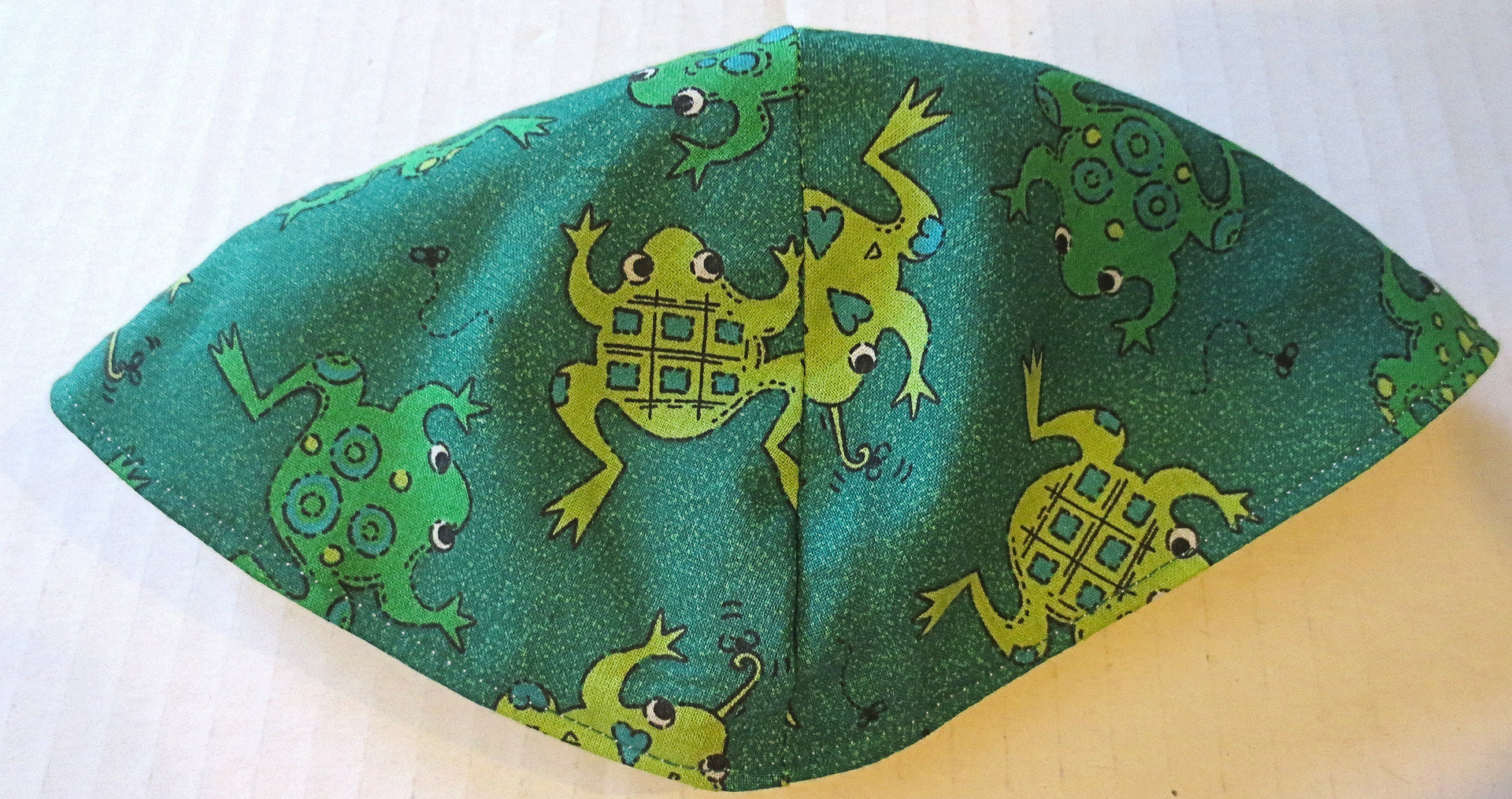 Frogs jumping handmade yarmullke