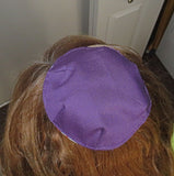 purple saucer small kippah