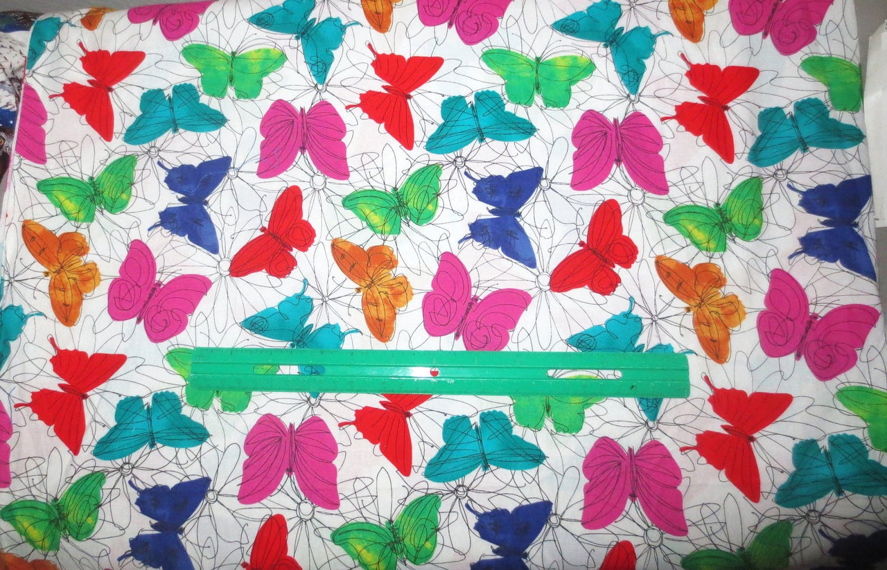 Tim Coffey funky floral butterfly patt # cp40187 sewing quilting cotton fabric bhy gorgeous!