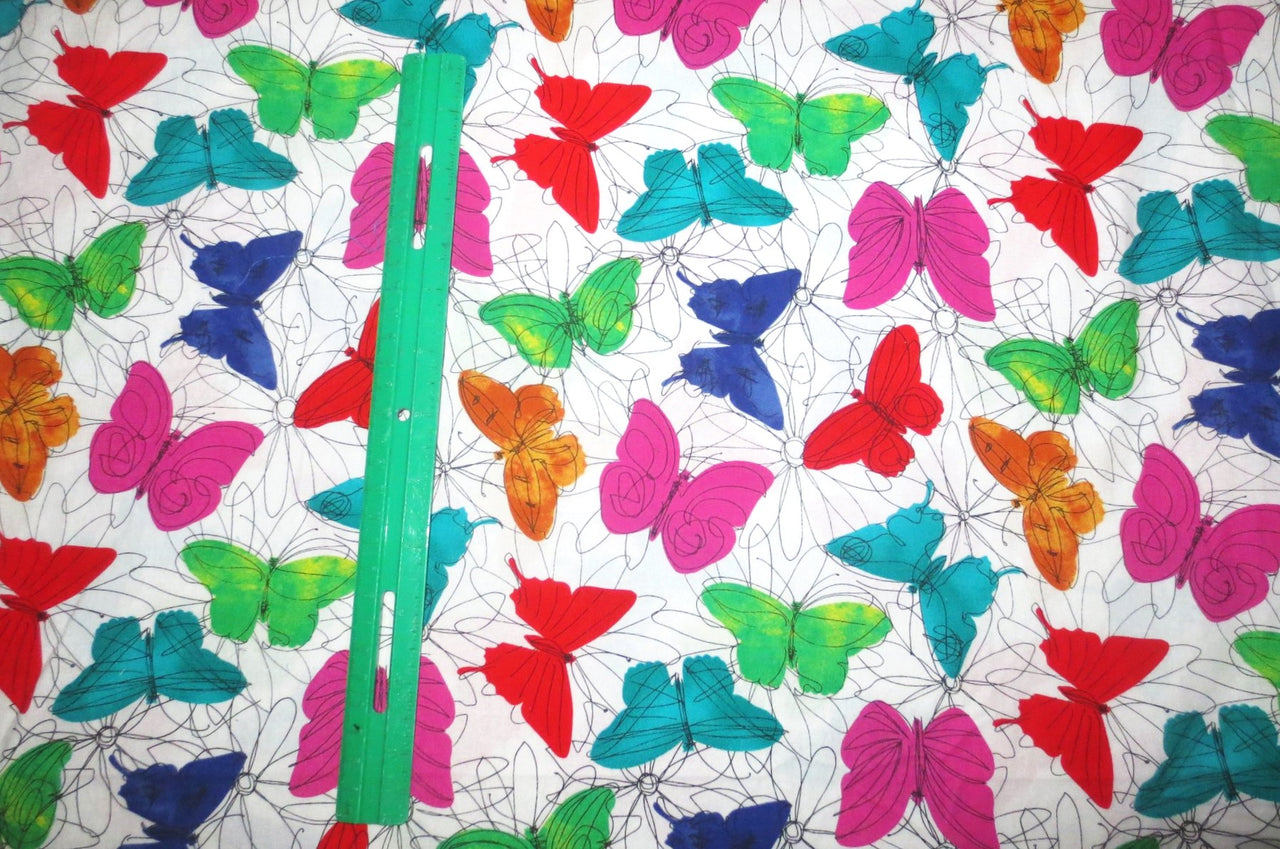 Tim Coffey funky floral butterfly patt # cp40187 sewing quilting cotton fabric bhy gorgeous!