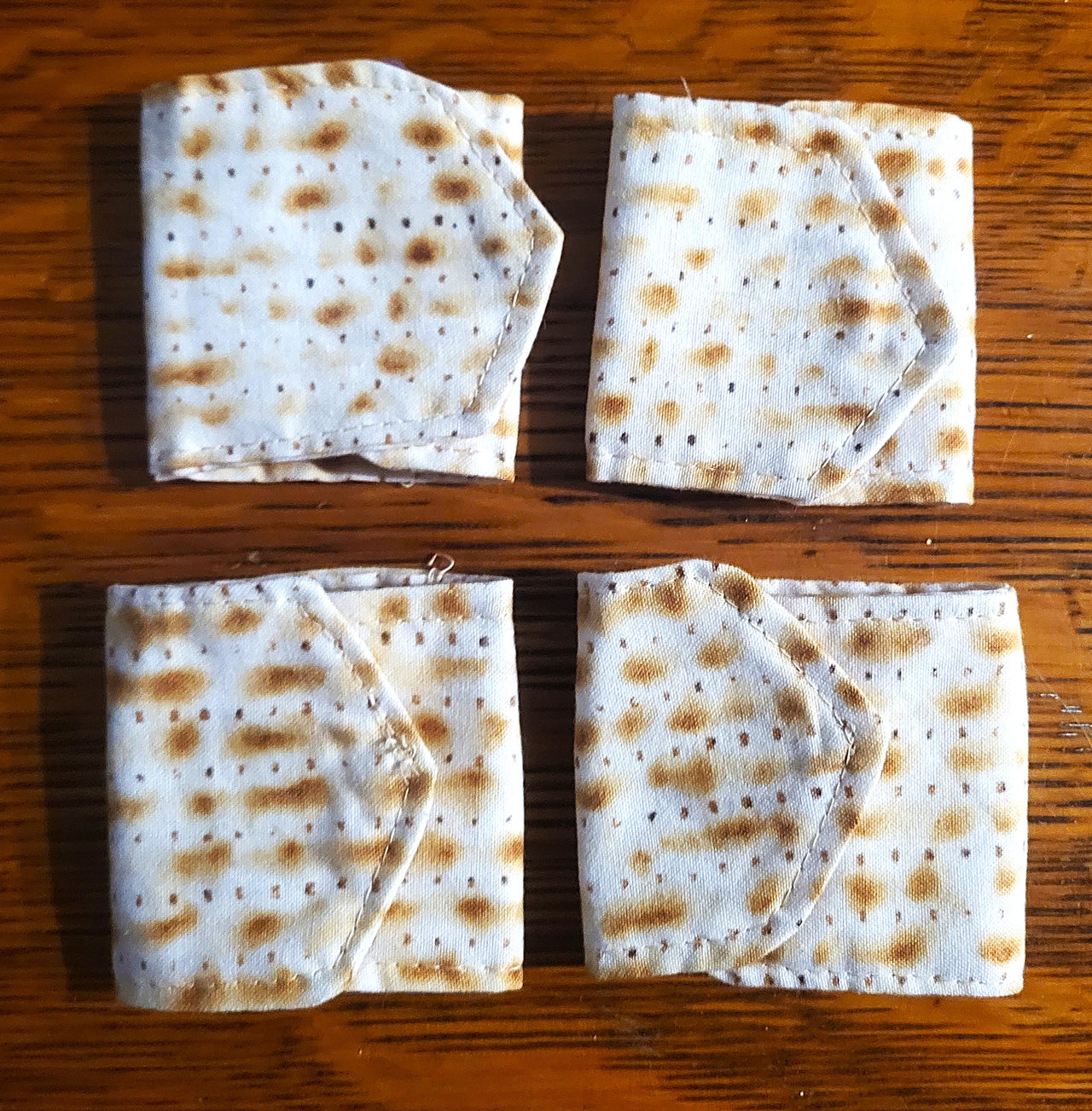 hand-crafted Passover napkin rings