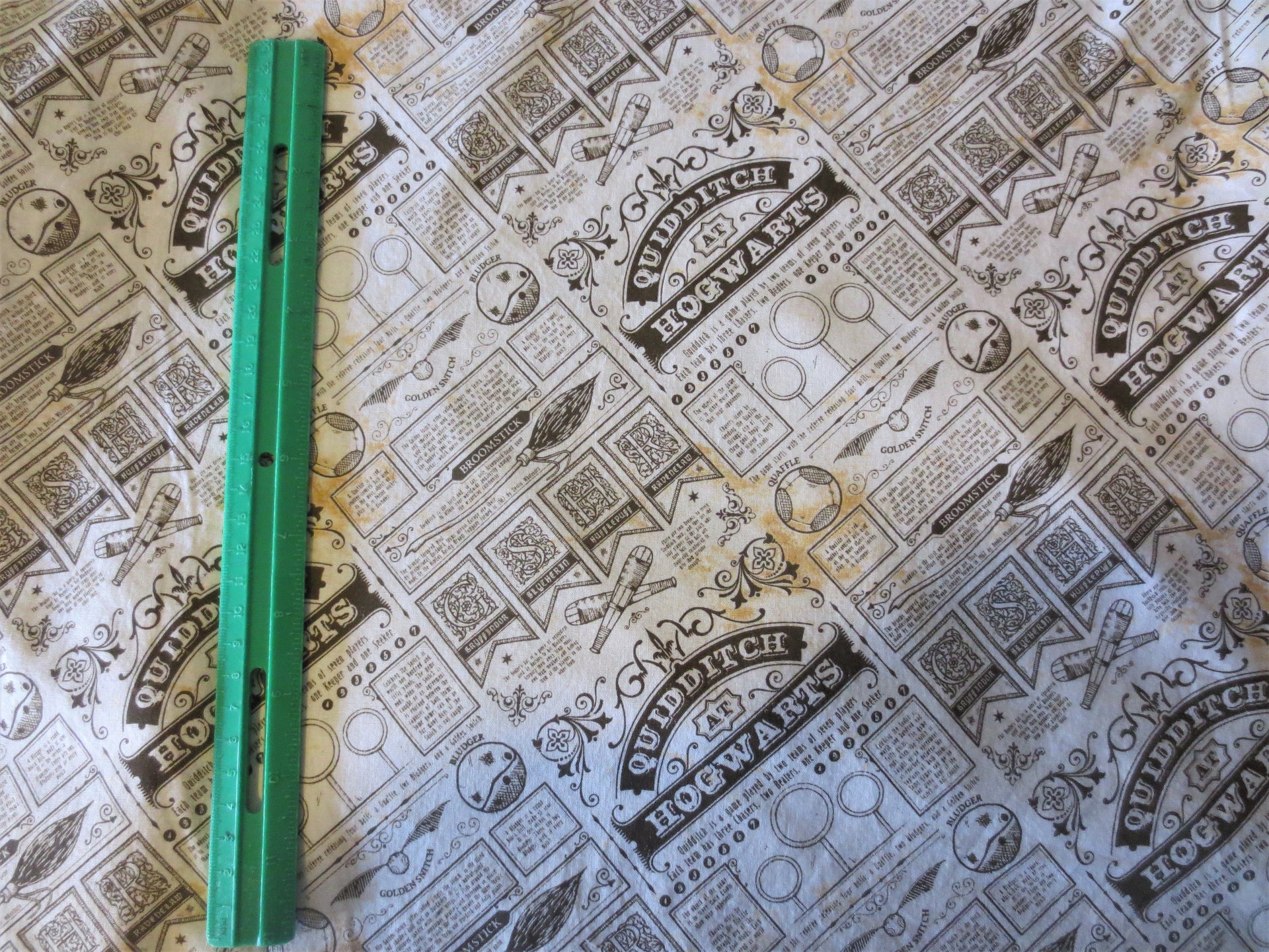 harry potter quidditch hogwarts cotton fabric for sale