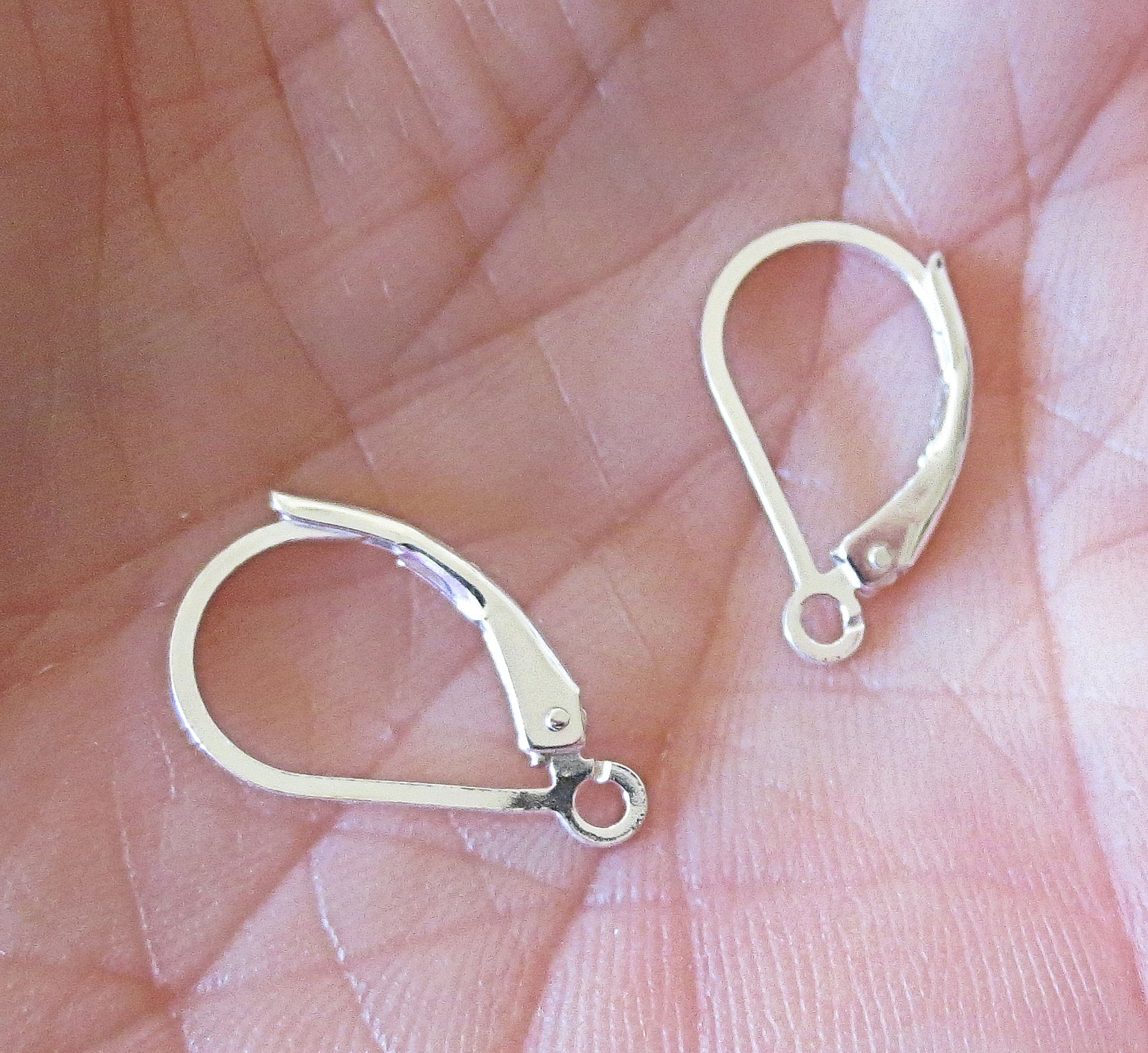 black swarovski crystals hoop earrings classic black sterling silver lever backs