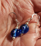 hamsa with evil eye pendant plus matching evil eye earrings earrings only sterling silver wires