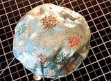 patterned silk small or saucer kippah