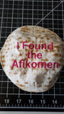 i found the afikomen embroidered small kippah saucer style bright pink