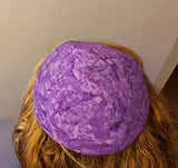 batik kippahs or yarmulke purple