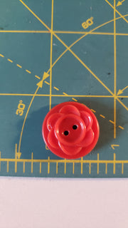 vintage colt sewing buttons # 28 pattern 7/8 / red