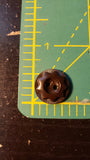 vintage colt sewing buttons # 6 pattern 5/8" / brown