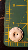 vintage colt sewing buttons # 6 pattern 3/4" / white