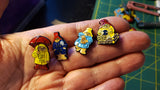 vintage paddington bear collectible metal and plastic buttons by eden