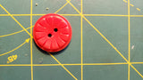 colt button # 3 3/4" / red
