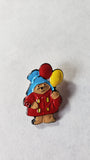 vintage paddington bear collectible metal and plastic buttons by eden balloons