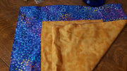 purple gold batiks challah cover