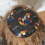 saucer kippah reversible select pattern both sides superheros & friends friends on couch