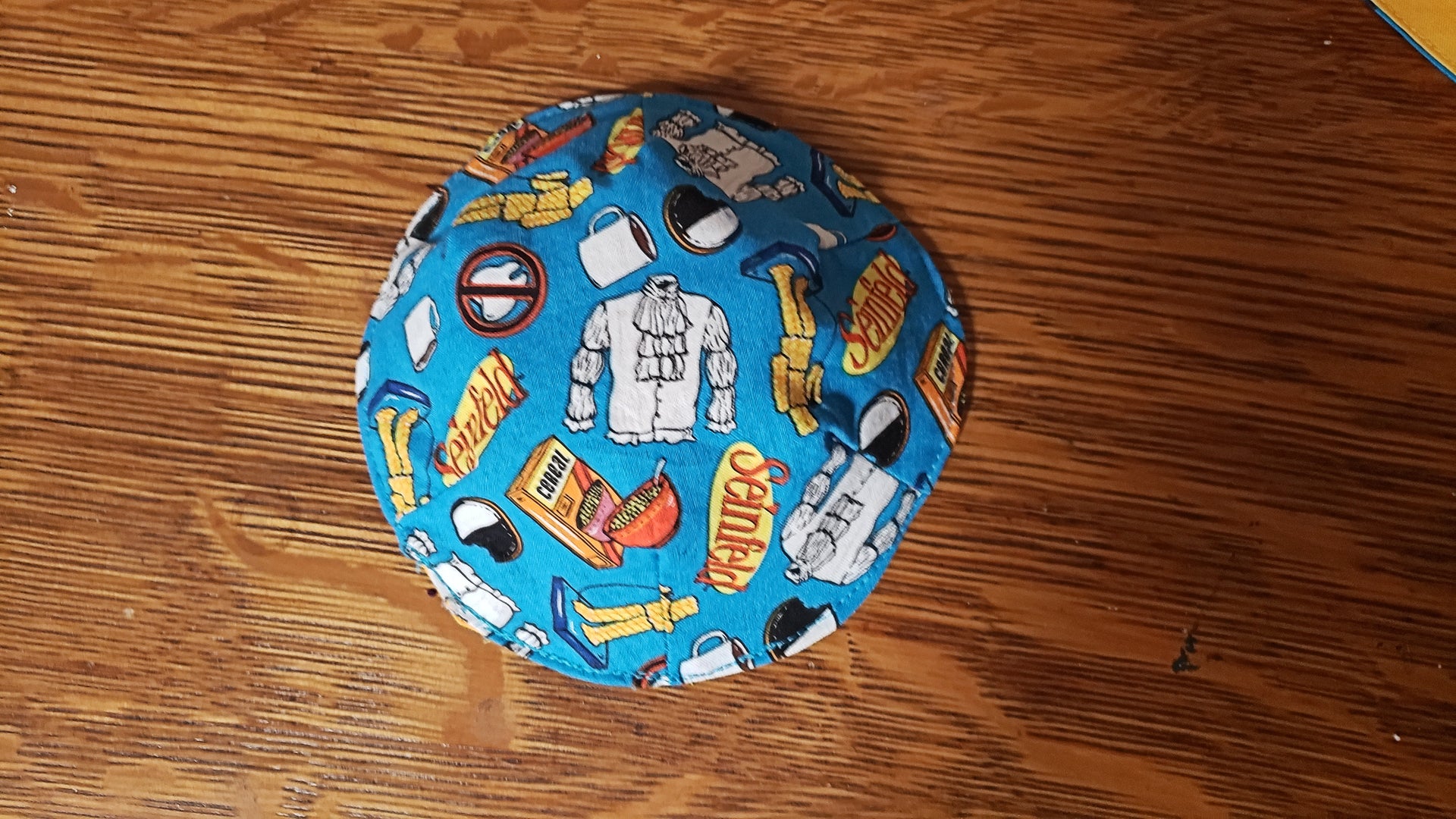 saucer kippah reversible select pattern both sides superheros & friends seinfeld