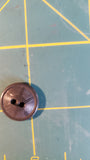 vintage colt sewing buttons # 24 pattern amherst 5/8" / dark grey