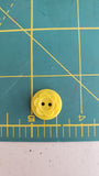 vintage colt sewing buttons # 28 pattern 5/8" / yellow