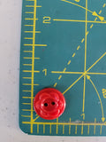 vintage colt sewing buttons # 28 pattern 5/8" / red