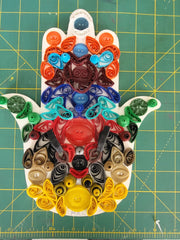 large quilled buttons hamsa