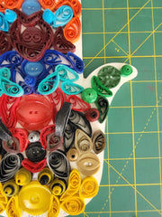 large quilled buttons hamsa