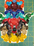 large quilled buttons hamsa