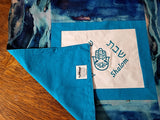 embroidered hamsa bohemian blues challah cover