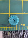 colt button # 3 3/4" / turquoise
