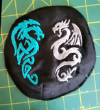 Dragons embroidered saucer kippah