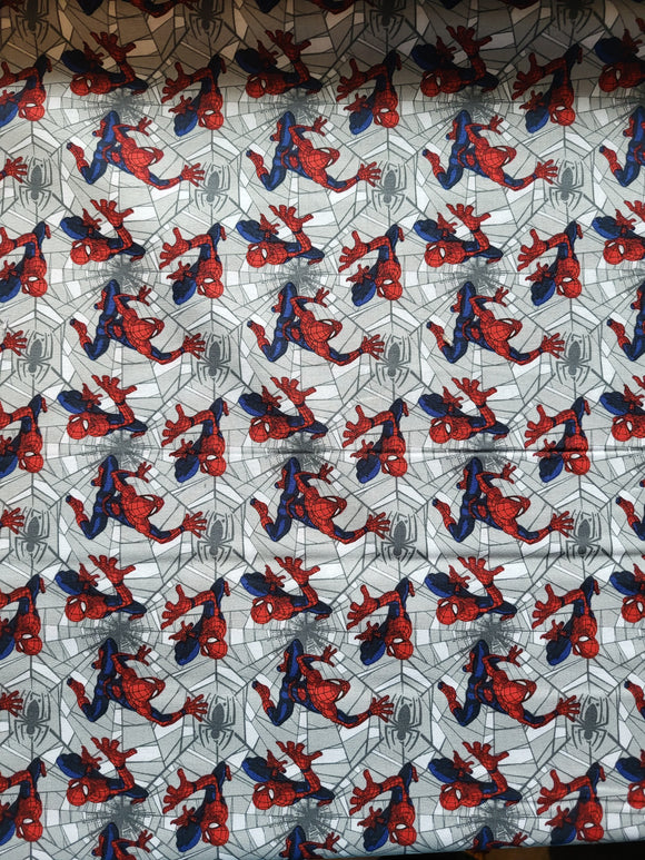Spiderman web crawler cotton quilting fabric BHY – TuffBags/racheltreasures