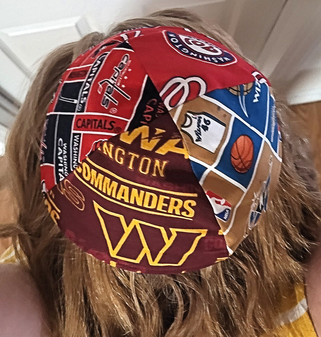 Pro Sports teams kippah or yarmulke 4 teams per kippah, NFL NHL NBA MLB