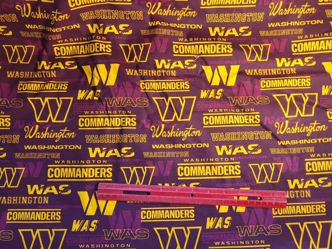 NFL Washington Commanders cotton fabric