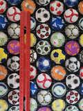 World Cup Soccer balls cotton fabric by the half yard