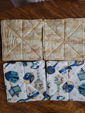 Judaica Mug Rugs insulated mini mats 6" x 6" choice of pattern Jewish Holidays