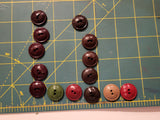 Vintage Colt sewing buttons #5, 7, 10, 11, 12,13, 14, 15, 19, 23, 25, 26, 27
