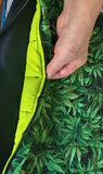 Marijuana pot quilted pillow cover