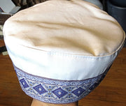 bucharian kippah with tapestry trim sephardic hat style yarmulke select many styles