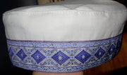 bucharian kippah with tapestry trim sephardic hat style yarmulke select many styles