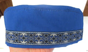 bucharian kippah with tapestry trim sephardic hat style yarmulke select many styles