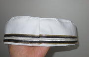 bucharian kippah with tapestry trim sephardic hat style yarmulke