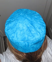 Turquoise batik bucharian kippahs 