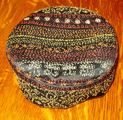 tapestry bucharian kippahs or sephardic hat style yarmulkes gorgeous fabrics