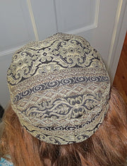 tapestry bucharian kippahs or sephardic hat style yarmulkes gorgeous fabrics