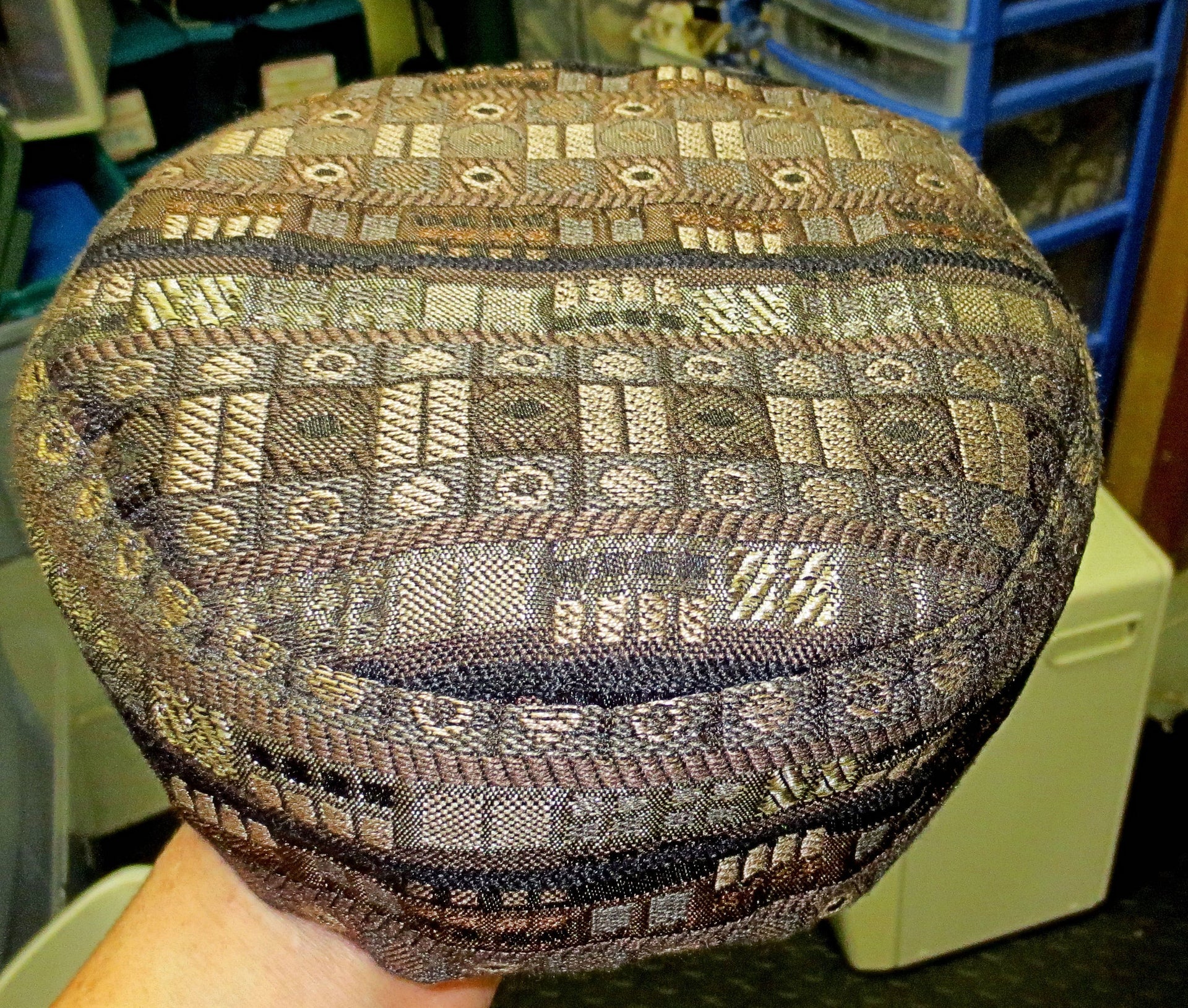 tapestry bucharian kippahs or sephardic hat style yarmulkes gorgeous fabrics