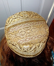 tapestry bucharian kippahs or sephardic hat style yarmulkes gorgeous fabrics