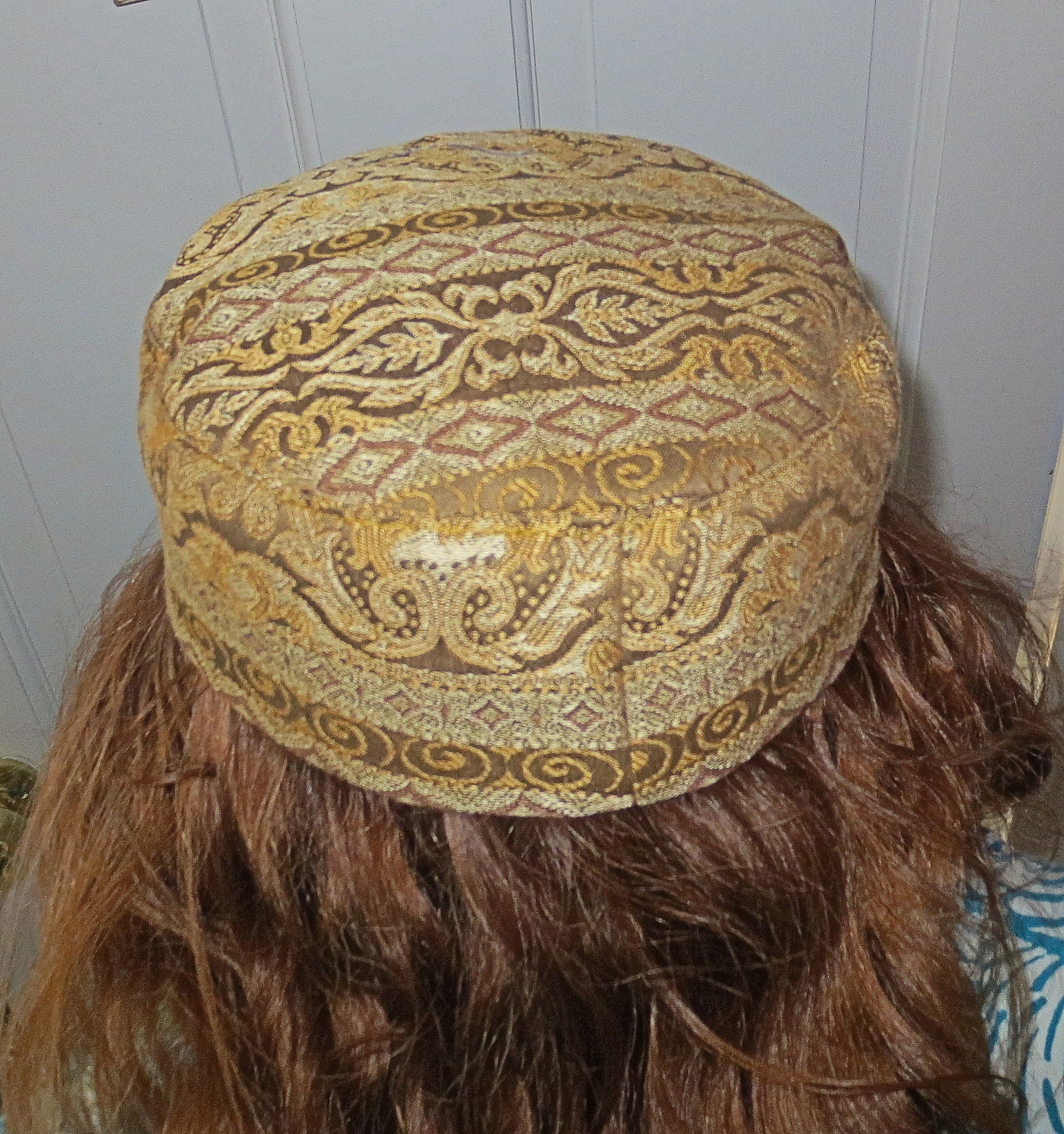 tapestry bucharian kippahs or sephardic hat style yarmulkes gorgeous fabrics